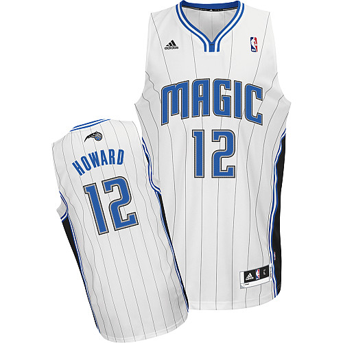  NBA Orlando Magic 12 Dwight Howard New Revolution 30 Swingman Home White Jersey